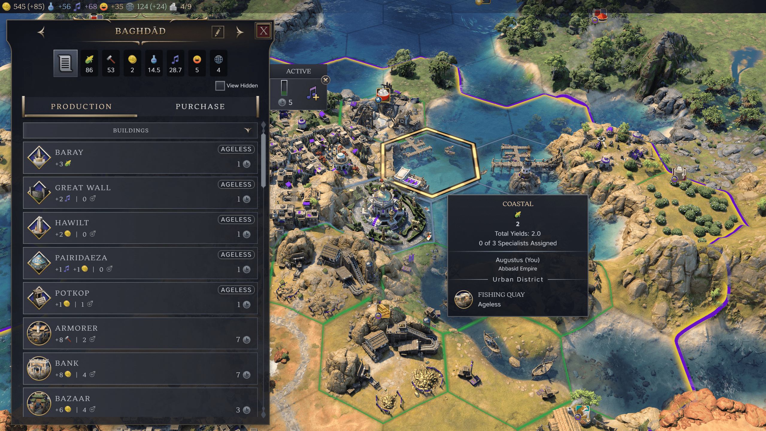 New Building Selection Menu